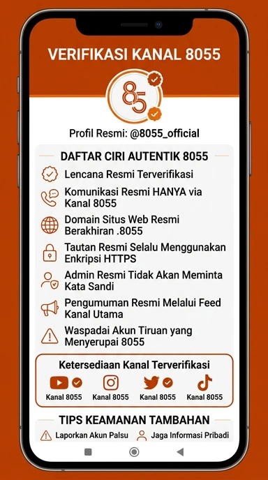 Tampilan kanal resmi 8055