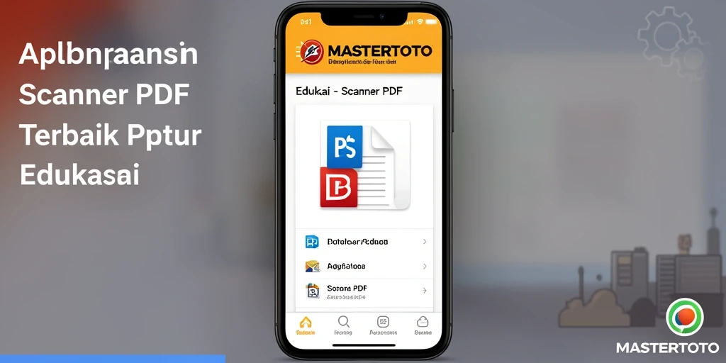 Antarmuka MASTERTOTO dengan fitur Scanner PDF yang efisien