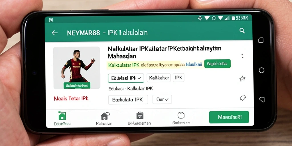 Tampilan antarmuka utama NEYMAR88 yang memudahkan pengguna kalkulator IPK.