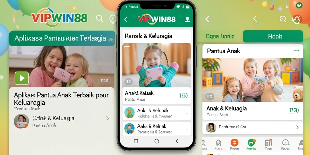 Tampilan antarmuka VIPWIN88 yang ramah untuk pengguna anak-anak.